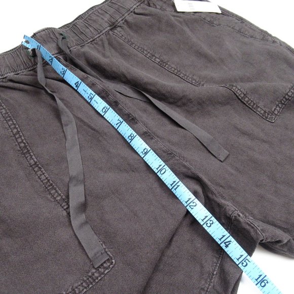 Anthropologie Pilcro Linen Drawstring Pants Oxford Black - XL - Picture 8 of 13